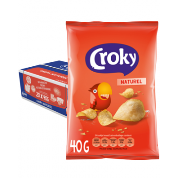 Croky chips naturel 20 x 40 g