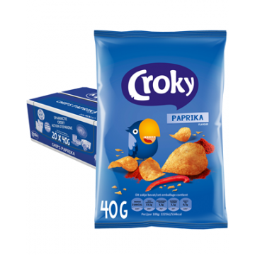Croky chips paprika 20 x 40 g
