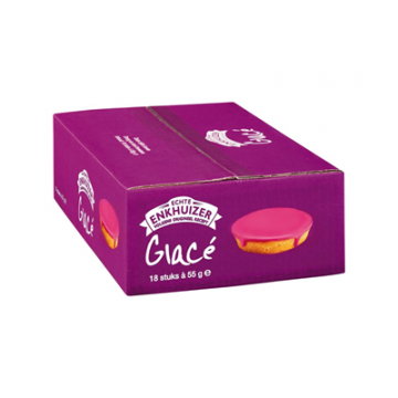 Echte enkhuizer sglace roze koeken 18 x 55 g